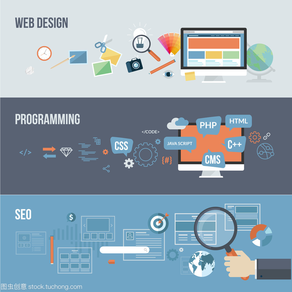 為 web 開發(fā)的平面設計概念集