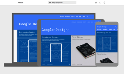 Google Resizer 響應式網頁尺寸調整器