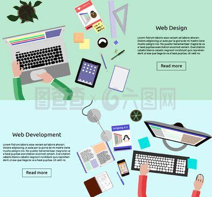 網(wǎng)頁設計開發(fā)banner矢量素材下載
